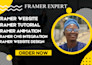 customize your framer template, fix layout issues, and edit content